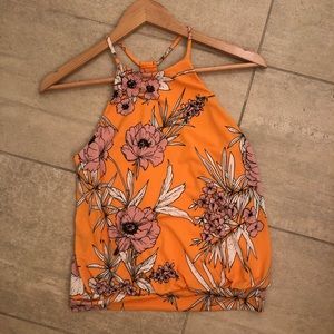 Floral halter top